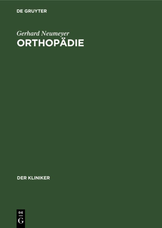 Produktbild: Orthop&auml;die