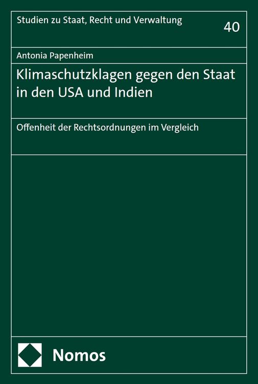 Produktbild: Klimaschutzklagen gegen den Staat in den USA und Indien