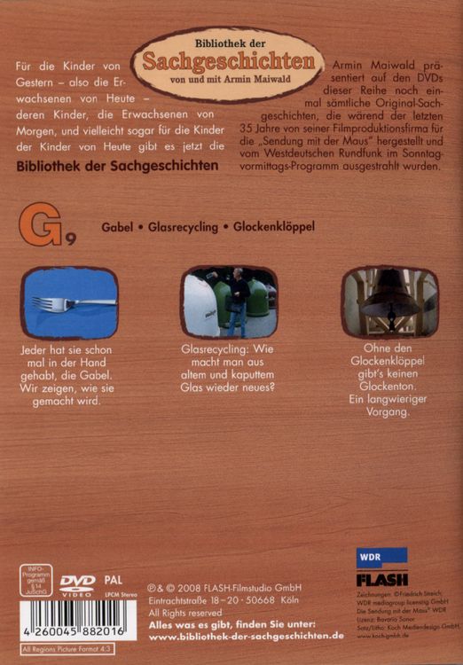 Produktbild: G9 - Gabel/Glasrecycling/Glockenkl&ouml;ppel (Bibliothek der Sachgeschichten)