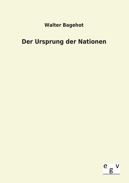 Produktbild: Der Ursprung der Nationen