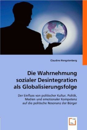 Produktbild: Hengstenberg, C: Die Wahrnehmung sozialer Desintegration als