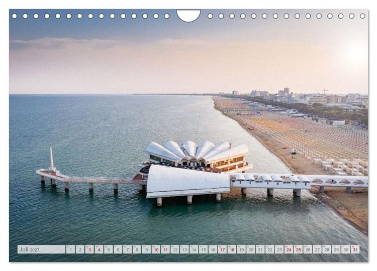 Produktbild: Lignano in Italien. Sommer Strand und Meer (Wandkalender 2027 DIN A4 quer), CALVENDO Monatskalender