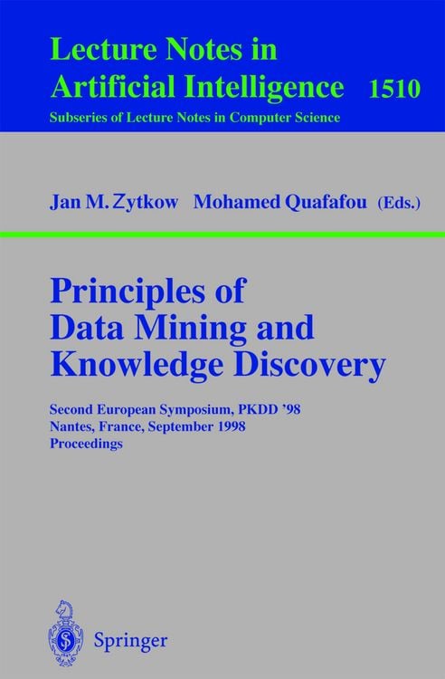 Produktbild: Principles of Data Mining and Knowledge Discovery