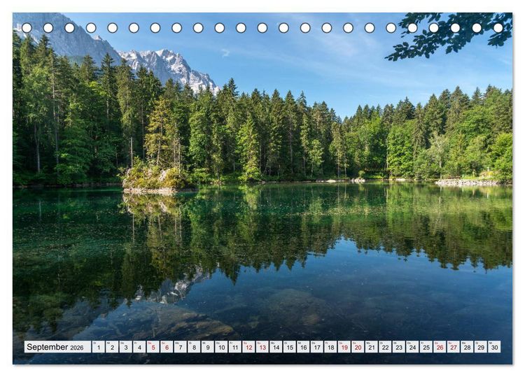 Produktbild: Ein Sommer rund um Garmisch-Partenkirchen (Tischkalender 2026 DIN A5 quer), CALVENDO Monatskalender