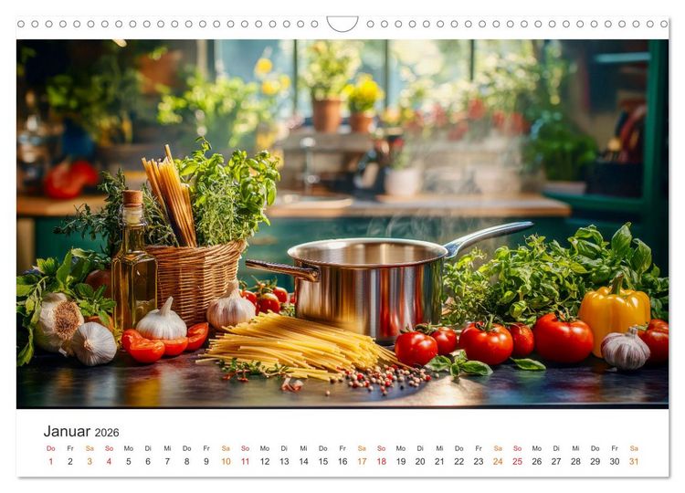 Produktbild: K&uuml;chenkalender - Momente voller Sch&ouml;nheit (Wandkalender 2026 DIN A3 quer), CALVENDO Monatskalender
