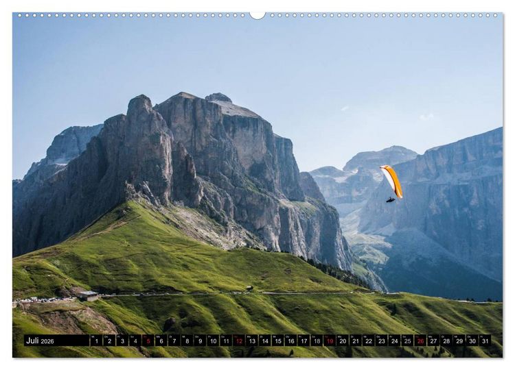 Produktbild: Paragliding - die Faszination des Fliegens (Wandkalender 2026 DIN A2 quer), CALVENDO Monatskalender