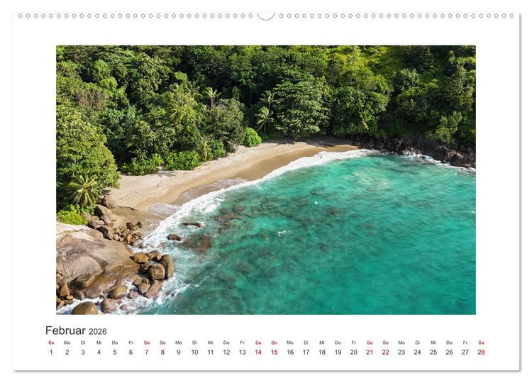 Produktbild: Seychellen - unterwegs mit Julia Hahn (Wandkalender 2026 DIN A2 quer), CALVENDO Monatskalender