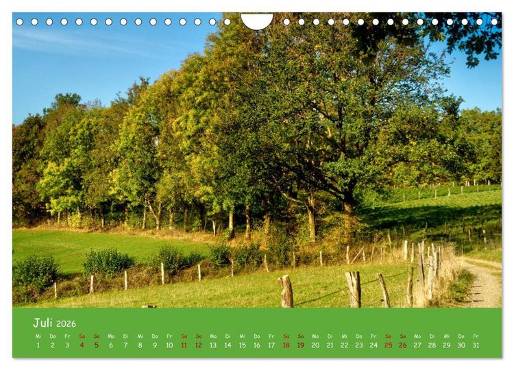 Produktbild: Bergisches Land (Wandkalender 2026 DIN A4 quer), CALVENDO Monatskalender