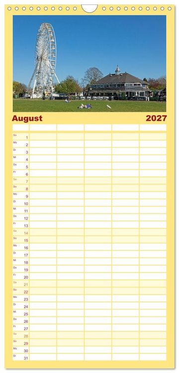 Produktbild: Familienplaner 2027 - Stratford upon Avon - Shakespeare-Stadt mit 5 Spalten (Wandkalender, 21 x 45 cm) CALVENDO