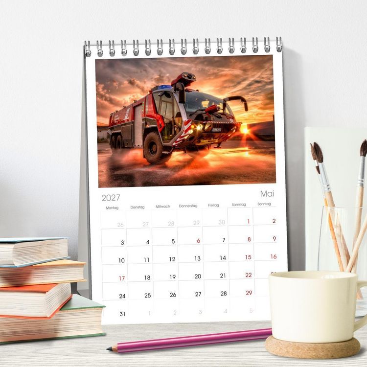 Produktbild: Tischplaner 2027 - Berufsfeuerwehr Braunschweig (A5 Tischkalender zum Aufstellen) CALVENDO