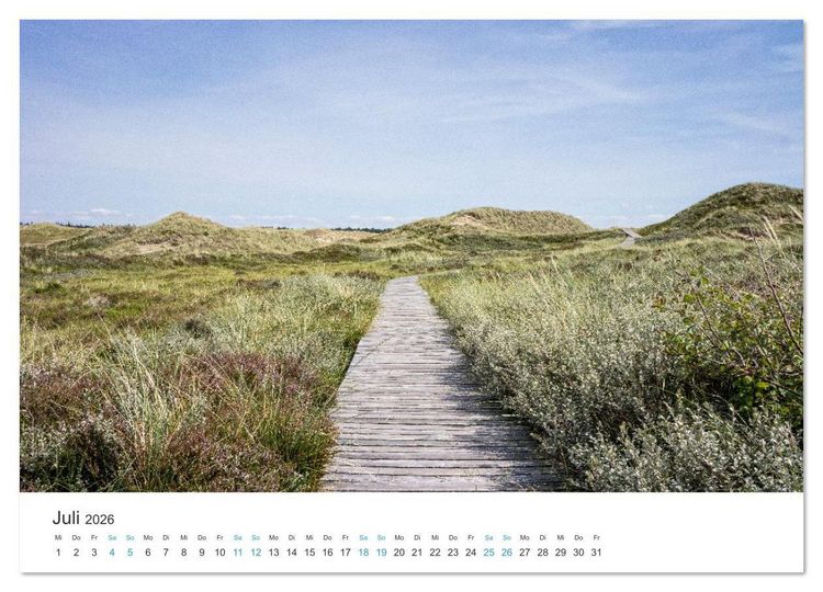 Produktbild: Amrum: Natur und Freiheit (hochwertiger Premium Wandkalender 2026 DIN A2 quer), Kunstdruck in Hochglanz