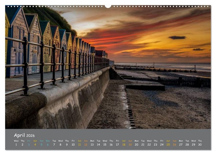Produktbild: Sand n Sea in Norfolk (High Quality Premium Wall Calendar 2026 DIN A2 landscape),CALVENDO 12 Month Wall Calendar