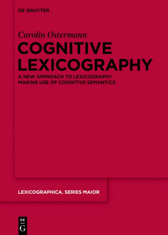 Produktbild: Cognitive Lexicography