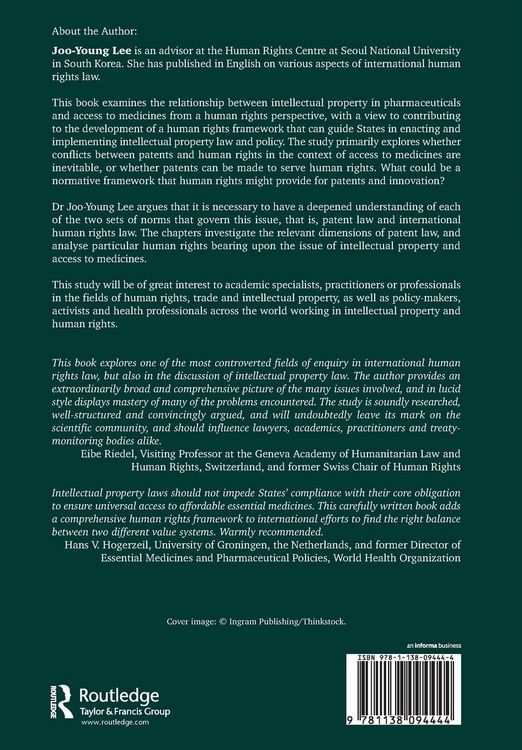 Produktbild: A Human Rights Framework for Intellectual Property, Innovation and Access to Medicines