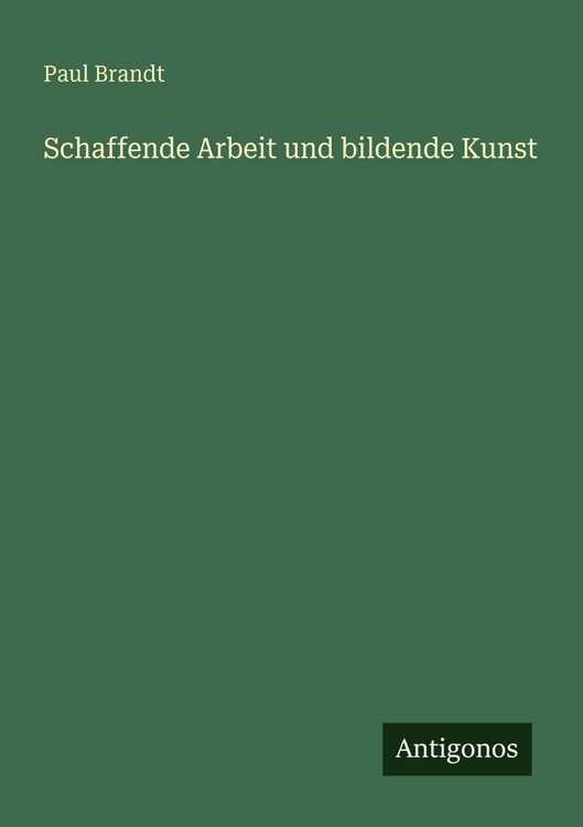Produktbild: Schaffende Arbeit und bildende Kunst