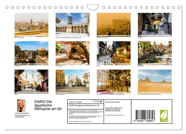 Produktbild: KAIRO Die &auml;gyptische Metropole am Nil (Wandkalender 2026 DIN A4 quer), CALVENDO Monatskalender