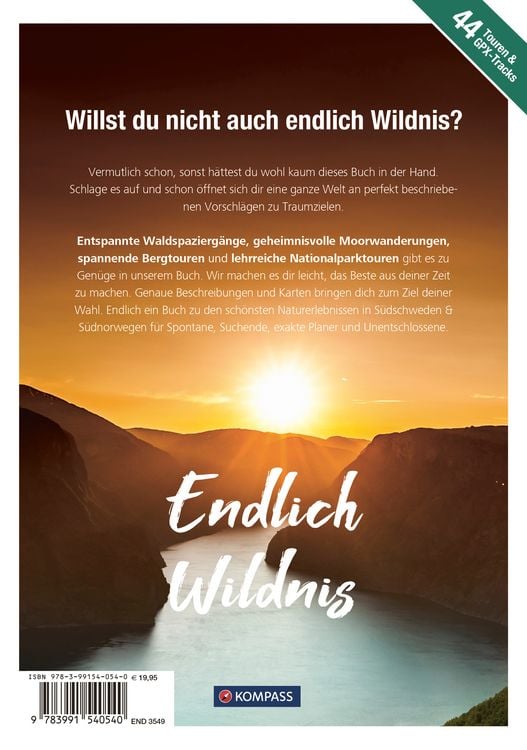 Produktbild: KOMPASS Endlich Wildnis - Skandinavien, S&uuml;dschweden & S&uuml;dnorwegen