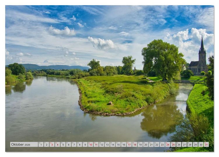 Produktbild: Streifzug durch das Weserbergland (Tischkalender 2026 DIN A5 quer), CALVENDO Monatskalender