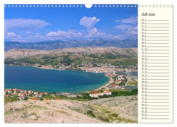 Produktbild: Kroatien (Wandkalender 2026 DIN A3 quer), CALVENDO Monatskalender