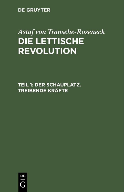 Produktbild: Der Schauplatz. Treibende Kr&auml;fte