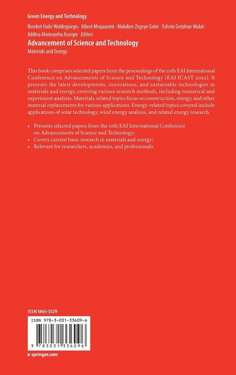 Produktbild: Advancement of Science and Technology