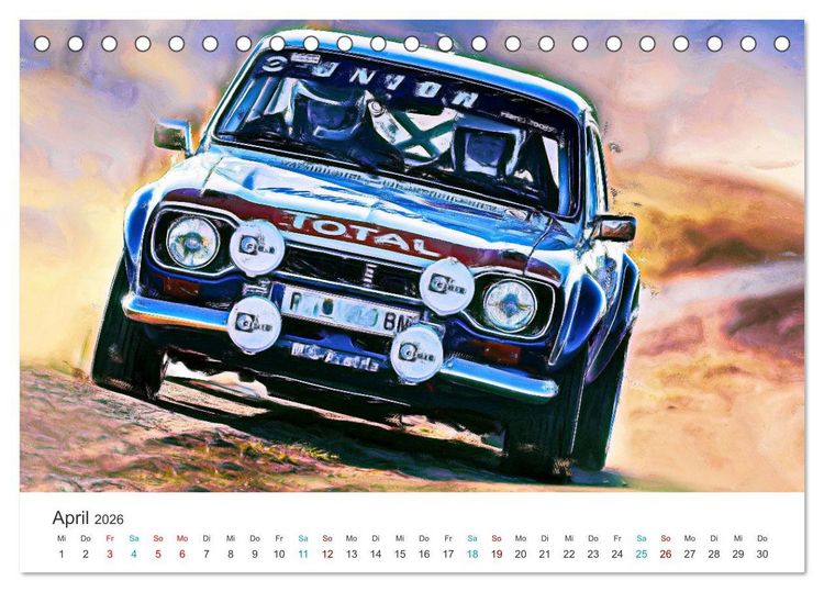 Produktbild: Kultautos - Capri und Escort (Tischkalender 2026 DIN A5 quer), CALVENDO Monatskalender