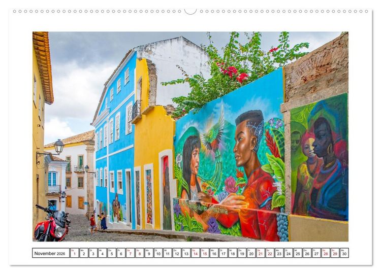 Produktbild: Salvador de Bahia - bunt, quirlig und einzigartig (Wandkalender 2026 DIN A2 quer), CALVENDO Monatskalender
