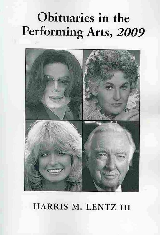 Produktbild: Obituaries in the Performing Arts, 2009