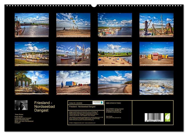 Produktbild: Friesland - Nordseebad Dangast (hochwertiger Premium Wandkalender 2026 DIN A2 quer), Kunstdruck in Hochglanz