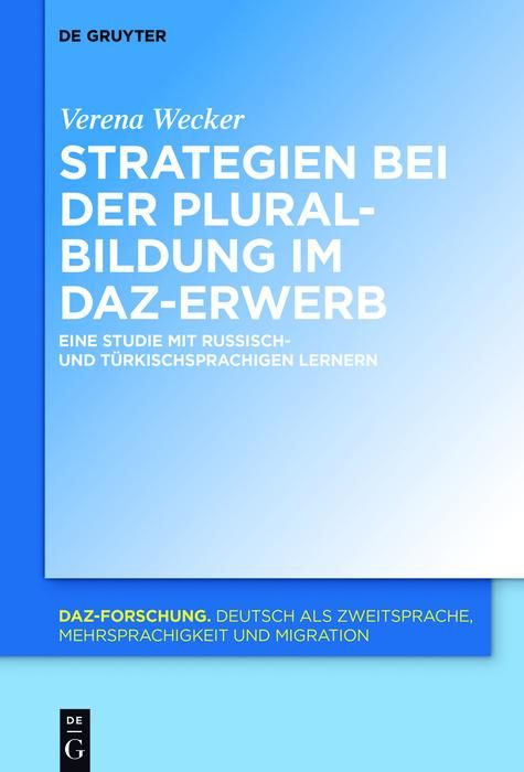 Produktbild: Strategien bei der Pluralbildung im DaZ-Erwerb