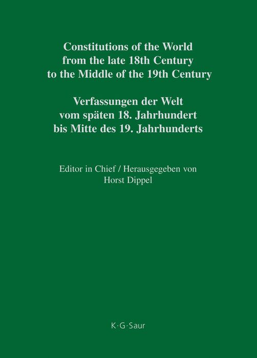 Produktbild: Constitutional Documents of Austria, Hungary and Liechtenstein 1791&ndash;1849