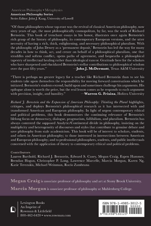 Produktbild: Richard J. Bernstein and the Expansion of American Philosophy