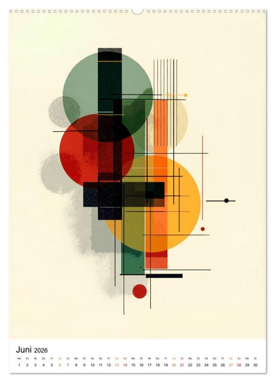 Produktbild: Bauhaus Re:Vision (Wandkalender 2026 DIN A2 hoch), CALVENDO Monatskalender