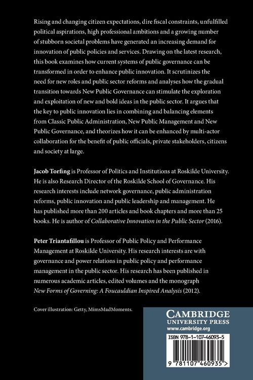 Produktbild: Enhancing Public Innovation by Transforming Public Governance