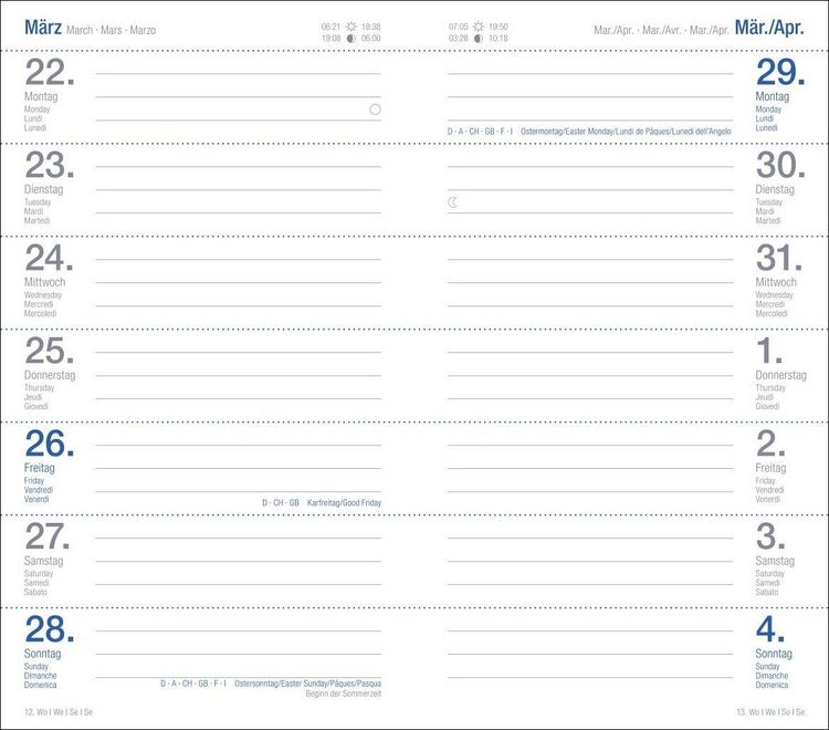 Produktbild: Wochen-Taschenkalender, schwarz 2027