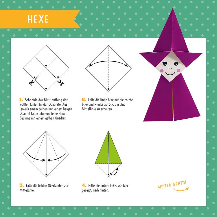Produktbild: Papierfalten im Quadrat: Wichtel, Fee, Drache und Co. – Bastel-Kids
