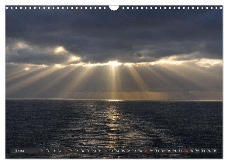 Produktbild: Sonne, Meer und Wolken (Wandkalender 2026 DIN A3 quer), CALVENDO Monatskalender