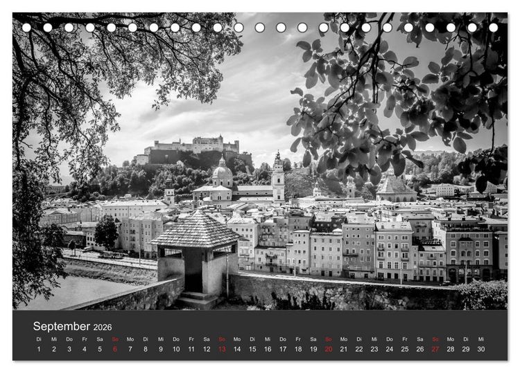 Produktbild: URBANE FOTOGRAFIE Zw&ouml;lf klassische Impressionen (Tischkalender 2026 DIN A5 quer), CALVENDO Monatskalender