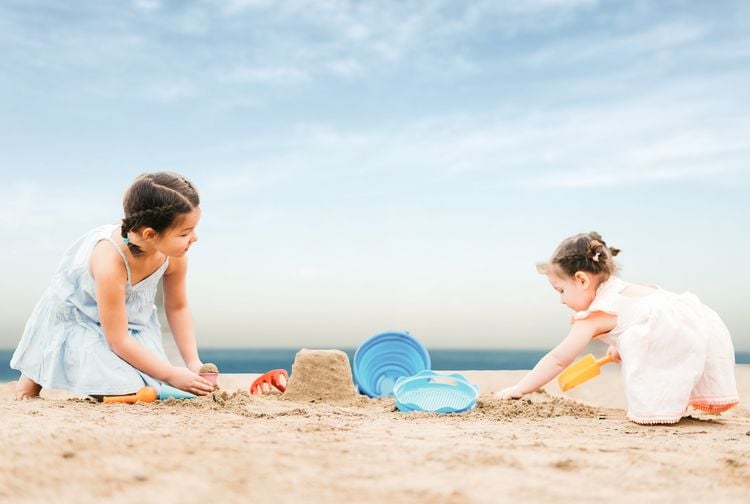 Produktbild: Schildkr&ouml;t Funsports - 7in1 Sand Toys Falteimer Set - blau