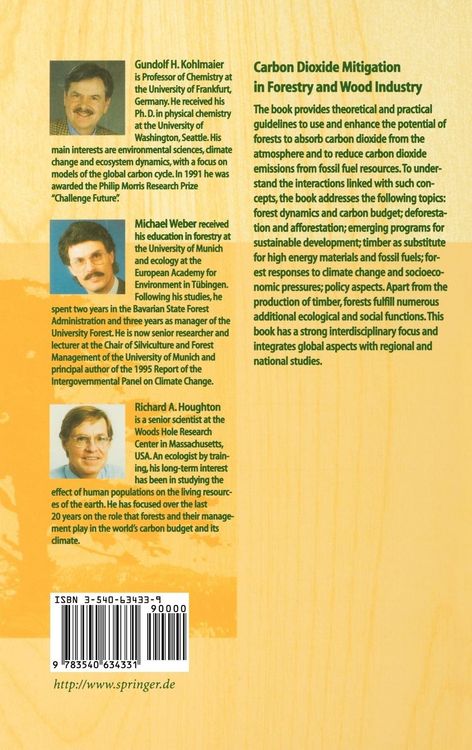 Produktbild: Carbon Dioxide Mitigation in Forestry and Wood Industry