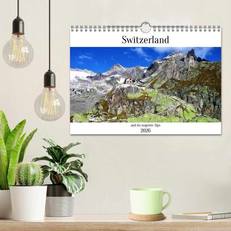 Produktbild: Switzerland and its majestic Alps (Wall Calendar 2026 DIN A4 landscape), CALVENDO 12 Month Wall Calendar