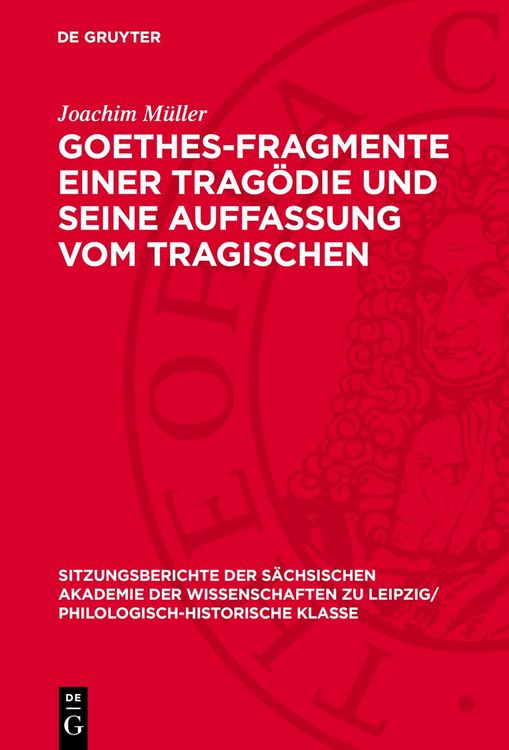 Produktbild: Goethes-Fragmente einer Trag&ouml;die und seine Auffassung vom Tragischen