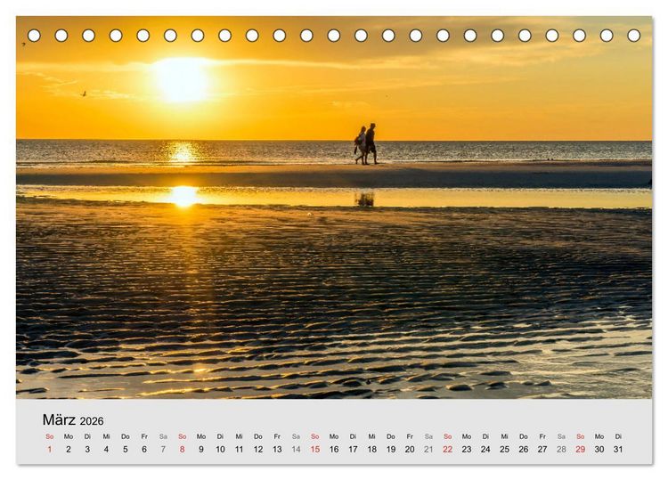 Produktbild: Sylt mein Inselblick (Tischkalender 2026 DIN A5 quer), CALVENDO Monatskalender