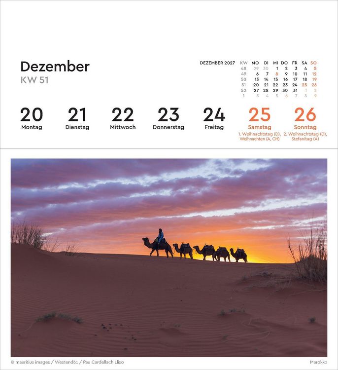 Produktbild: Urlaubsfeeling - KUNTH Postkartenkalender 2027