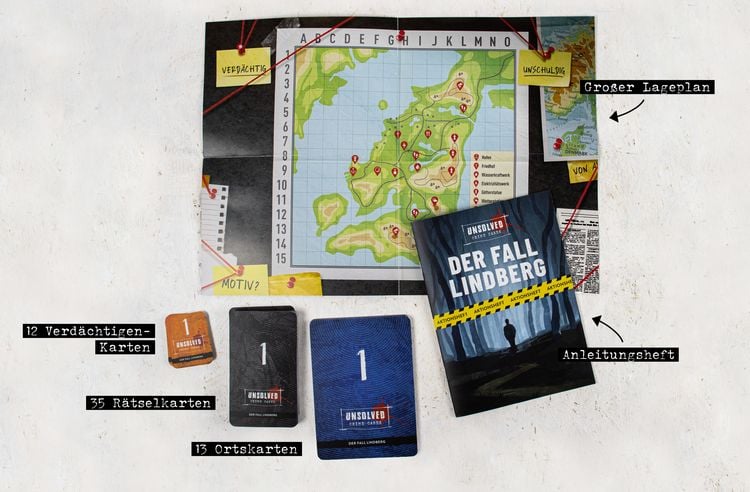 Krimi-Spielebox: Unsolved Crime Cases - Der Fall Lindberg