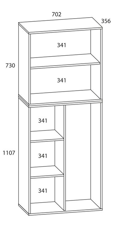 Produktbild: Holz Besenschrank Staubsauger Putzschrank Lona