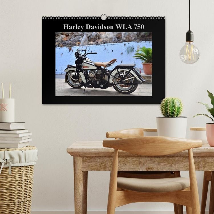 Produktbild: Harley Davidson WLA 750 (Wandkalender 2026 DIN A3 quer), CALVENDO Monatskalender