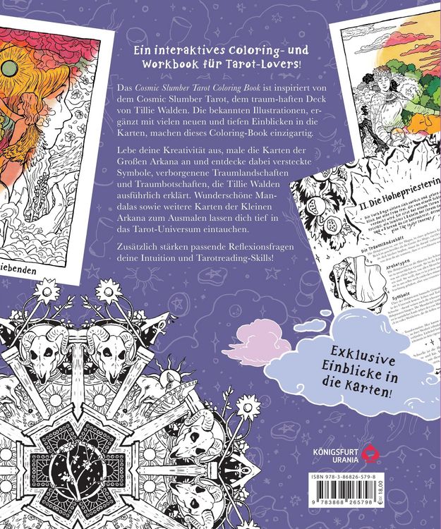 Produktbild: Modern Witch Tarot Coloring Book / Cosmic Slumber Tarot Coloring Books-Bundle