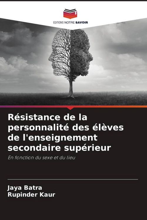 Produktbild: R&eacute;sistance de la personnalit&eacute; des &eacute;l&egrave;ves de l'enseignement secondaire sup&eacute;rieur