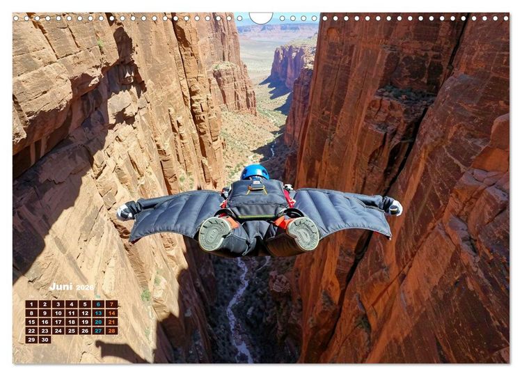 Produktbild: Base Jumping Adrenalin- Kick (Wandkalender 2026 DIN A3 quer), CALVENDO Monatskalender